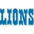 Detroit Lions Script Logo  Decals Stickers