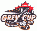 grey cup 2005 primary logo iron on transfers