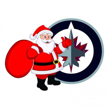 Winnipeg Jets Santa Claus Logo iron on transfer