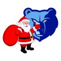 Memphis Grizzlies Santa Claus Logo iron on transfer