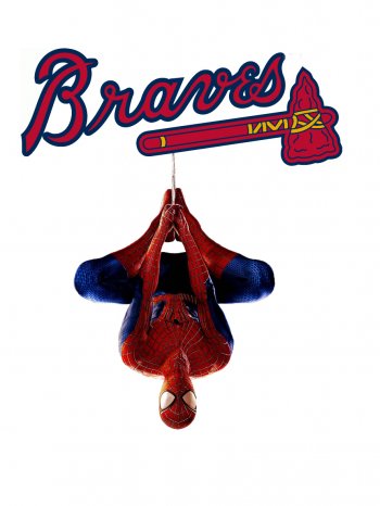 Atlanta Braves Spider Man iron on transfers