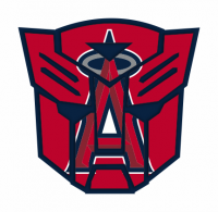 Autobots Los Angeles Angels of Anaheim logo decal sticker