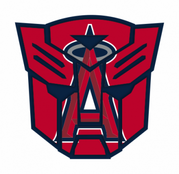 Autobots Los Angeles Angels of Anaheim logo decal sticker