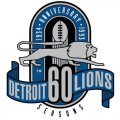 Detroit Lions Anniversary Logo  Decals Stickers