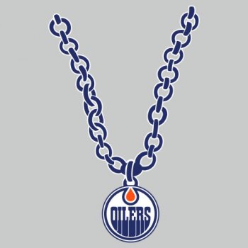 Edmonton Oilers necklace logo iron on transfer