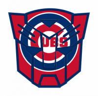 Autobots Chicago Cubs logo decal sticker