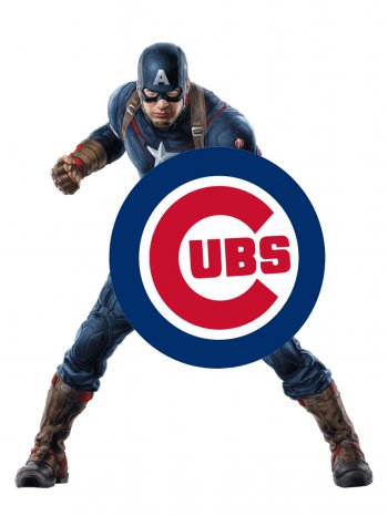 Chicago Cubs Captain America iron on transfers