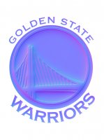 golden state warriors 2011-pres primary colorful embossed logo iron on transfer