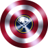 captain american shield with buffalo sabres logo