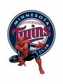 Minnesota Twins Spider Man iron on transfers