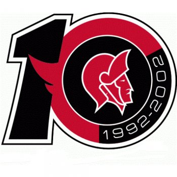 Ottawa Senators Anniversary Logo  Iron-on Stickers (Heat Transfers)