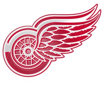 detroit red wings 1948-pres primary logo plastic effect logo decal sticker