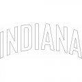 Indiana Pacers Script Logo  Decals Stickers version 3