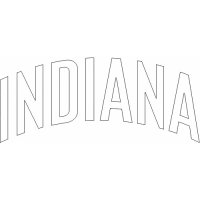 Indiana Pacers Script Logo  Decals Stickers version 3