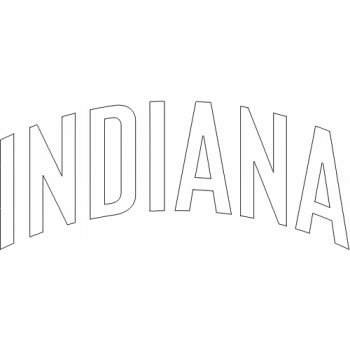 Indiana Pacers Script Logo  Decals Stickers version 3