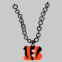 Cincinnati Bengals necklace logo iron on transfer