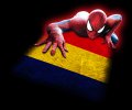 Spiderman ROMANIA Flag decal sticker