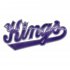 sacramento kings crystal logo iron on sticker