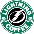 tampa bay lightning starbucks coffee logo iron on transfer