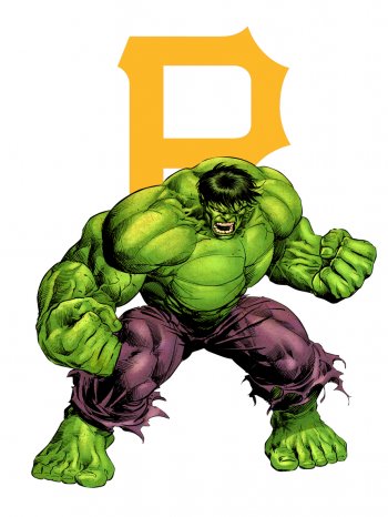 Pittsburgh Pirates Hulk iron on transfers