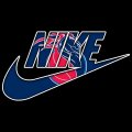 Detroit Pistons nike logo iron on sticker