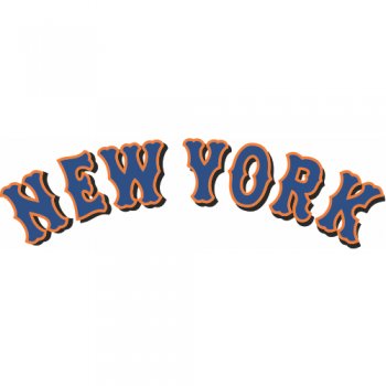 New York Mets Script Logo  Decals Stickers