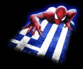 Spiderman GREECE Flag decal sticker