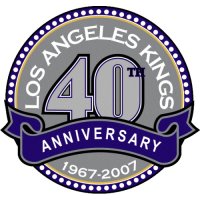 Los Angeles Kings Anniversary Logo  Decals Stickers