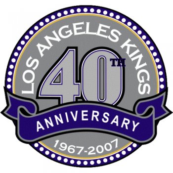 Los Angeles Kings Anniversary Logo  Decals Stickers