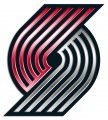 portland trail blazers crystal logo iron on sticker