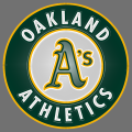 oakland athletics 1993-pres primary plastic effect logo decal sticker