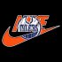 Edmonton Oilers nike logo decal sticker