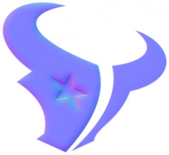 houston texans 2002-pres primary colorful embossed logo decal sticker