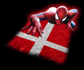 Spiderman DENMARK Flag decal sticker