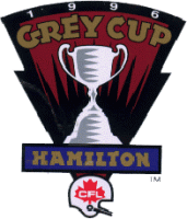 grey cup 1996 primary logo iron on transfers