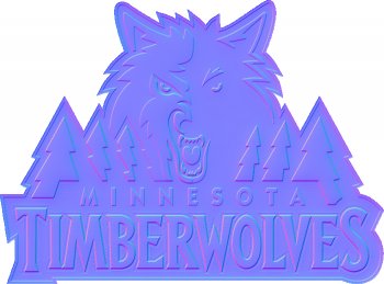 minnesota timberwolves 2009-pres primary colorful embossed logo iron on transfer