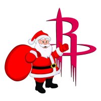 Houston Rockets Santa Claus Logo iron on transfer