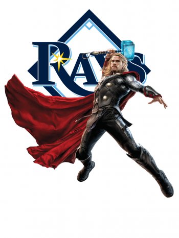 Tampa Bay Rays Thor iron on transfers