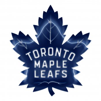 toronto maple leaves crystal logo iron on stickers