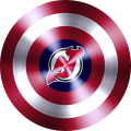 captain american shield with new jersey devils logo