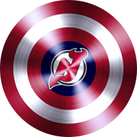 captain american shield with new jersey devils logo