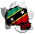 hulk Saint Kitts and Nevis Flag iron on transfer