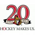 Ottawa Senators Anniversary Logo  Iron-on Stickers (Heat Transfers)