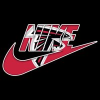 Atlanta Falcons nike logo decal sticker