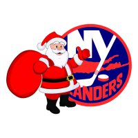 New York Islanders Santa Claus Logo decal sticker