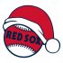 Boston Red Sox Baseball Christmas hat iron on transfer