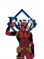 Tampa Bay Rays Deadpool iron on transfers