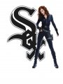 Chicago White Sox Black Widow iron on transfers