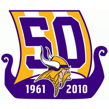 Minnesota Vikings Anniversary Logo  Iron-on Stickers (Heat Transfers)