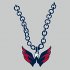 Washington Capitals necklace logo iron on transfer